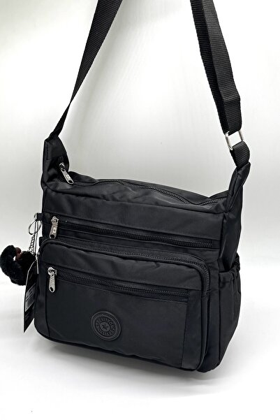 Bevitton Siyah Suya Dayanıklı Kumaş Postacı Omuz Çantası / 4100
