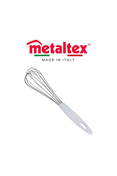 Metaltex Moon Egg Beater – 30cm Stainless Steel Whisk with Ergonomic Non-Slip Grip