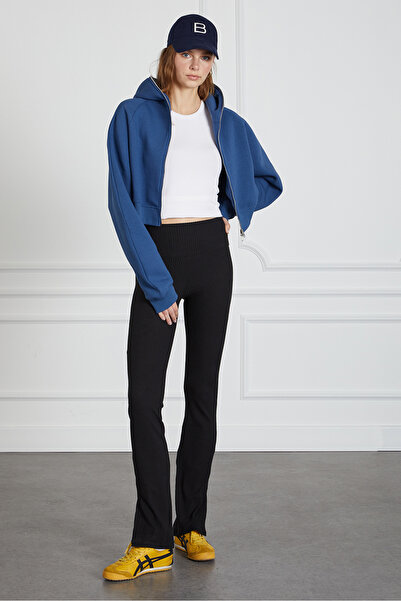 Beyyoglu Ispanyol Paça Yırtmaçlı Tayt