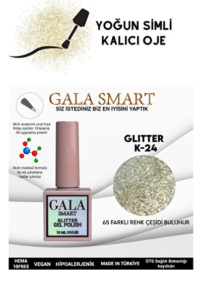 gala smart YOĞUN SİMLİ GLITTER KALICI OJE