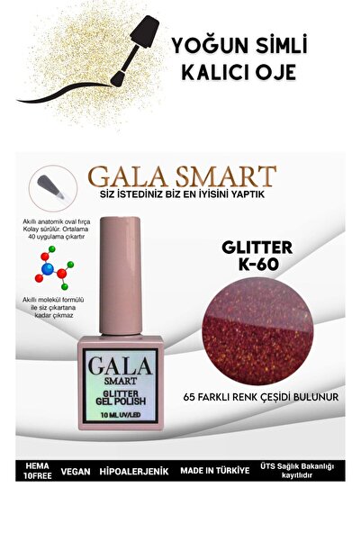 gala smart YOĞUN SİMLİ GLITTER KALICI OJE