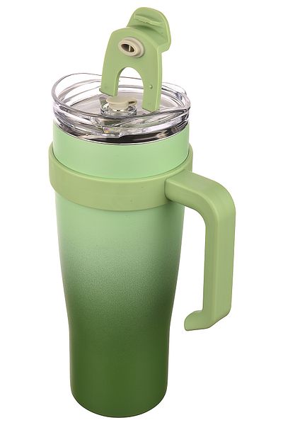Emofom Essence 1 Liter Thermos Cup with Straw Double Walled Thermal Travel Cup