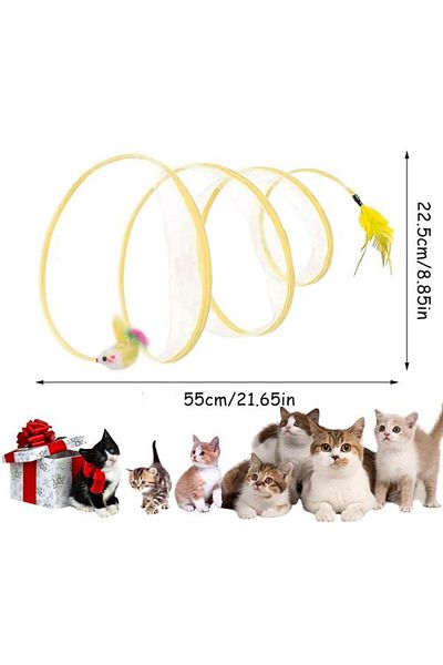 Glipet Spiral Cat Play Tunnel 23X55 cm