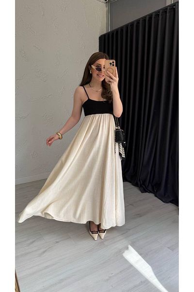 My Blog Ecru Naples Linen Dress - 203103
