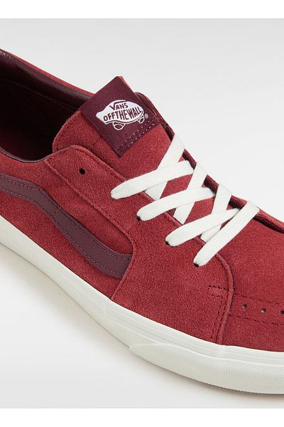 Vans Vn0009Qrred1-Sk8-Low Red Leather Men's Lifestyle Shoes