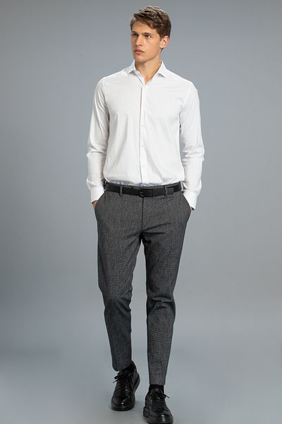 Lufian Sucub Smart Black Slim Fit Men's Chino Pants