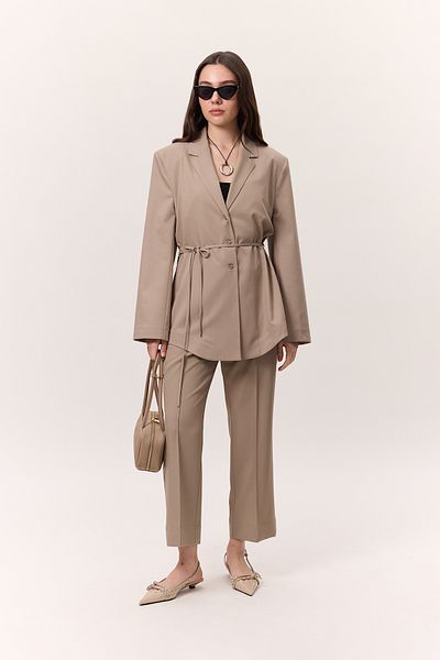 Manuka Camel Straight Cut Trousers
