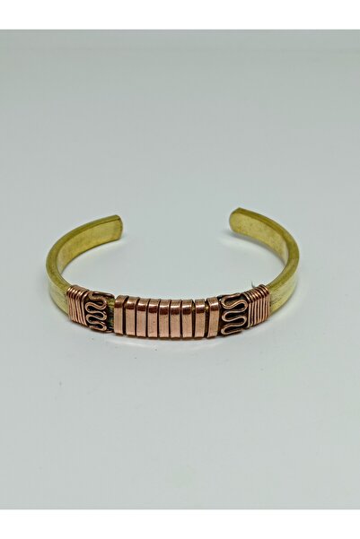 mama india alaçatı Gold Color Copper Detailed Modern Design Handmade Brass Ha...