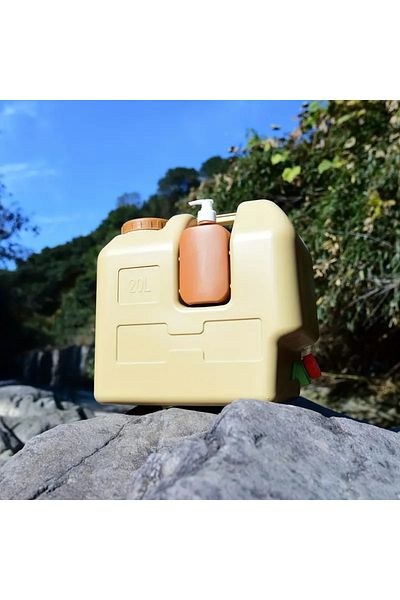 LC Portable water container with a 20L capacity,includes a handwashing bottle,faucet,cleaning brush