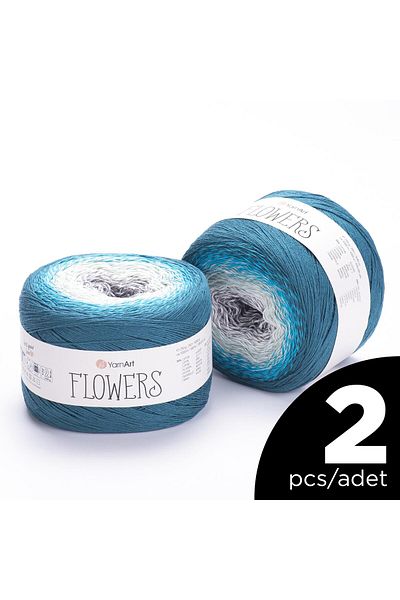 Yarnart 2 Pieces Flowers Marbleized 289 Series
