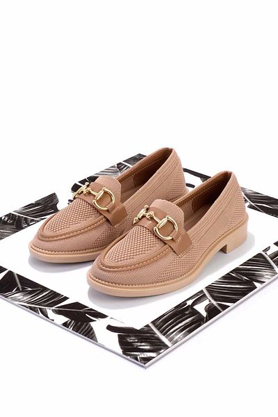 Bambi Mink Knitwear Γυναικεία Loafer Παπούτσια Κ 01362245882