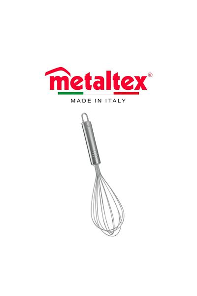 Metaltex Imperial 6-Wire Egg Whisk 28cm – Stainless Steel with Ergonomic Handle, Beginner Series