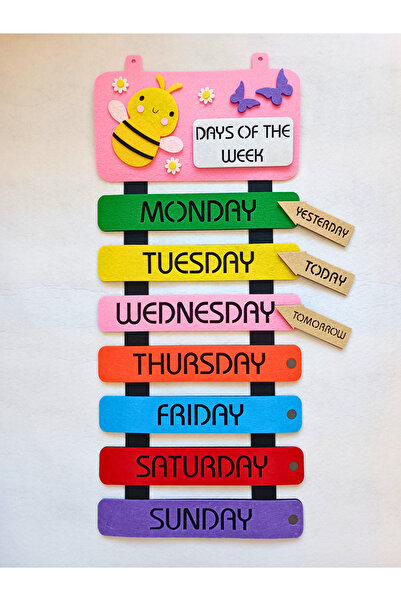 KECENGUZELTASARIM Ngüzelkecetasarim Days Of The Week, Keçe Mıknatıslı Haftanı...
