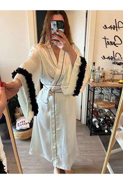 Serbella Luxe Satin Kimono - Long Sleeve with Maternity Shampoo for Better Results with Floral