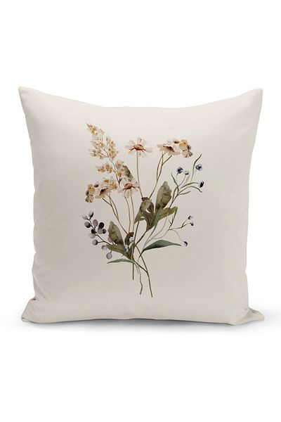 Bertille Home Flower Spring Series Κάλυμμα μαξιλαριού με ψηφιακή εκτύπωση διπλής όψης (Άνοιξη)