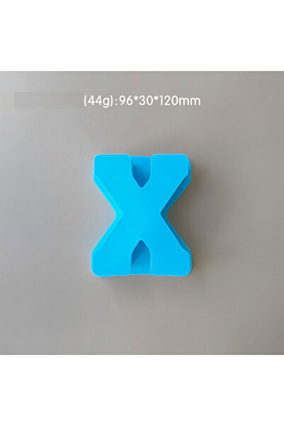 Generic قالب سيليكون من الراتنج والصابون على شكل حرف X متوسط الحجم