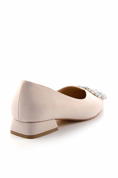 Bambi Matte Nude Satin Women's Ballerinas K01596188638