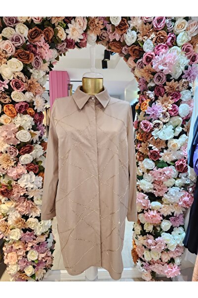 FUAT GÜRSEN Fuat Gürşen Kadın Bej Gömlek Tunik