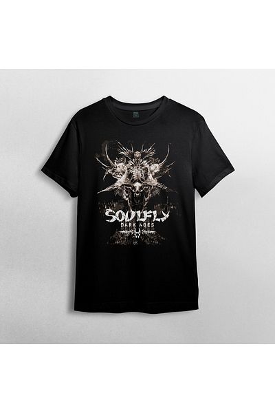 Pixxa Unisex 100% βαμβακερό μεταλλικό μπλουζάκι Soulfly Model 1