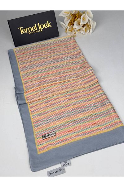 Siyane Σάλι από βαμβακερό ύφασμα με σχέδιο 75x190 cm