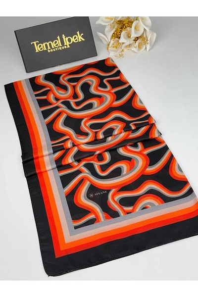 Siyane Σάλι από βαμβακερό ύφασμα με σχέδιο 75x190 cm