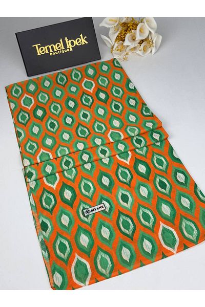 Siyane Patterned Cotton Fabric Shawl 75X190 cm