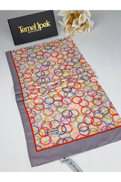 Siyane Σάλι από βαμβακερό ύφασμα με σχέδιο 75x190 cm