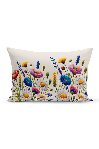 Bertille Home Flower Spring Series Κάλυμμα μαξιλαριού με ψηφιακή εκτύπωση διπλής όψης (Άνοιξη)