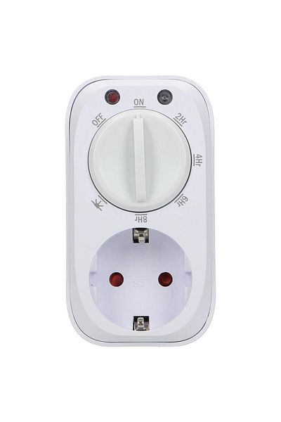 Orno Mechanical programmable socket ORNO OR-PRE-445GS, Schuko, 3680 W, 16A, IP20, twilight sensor