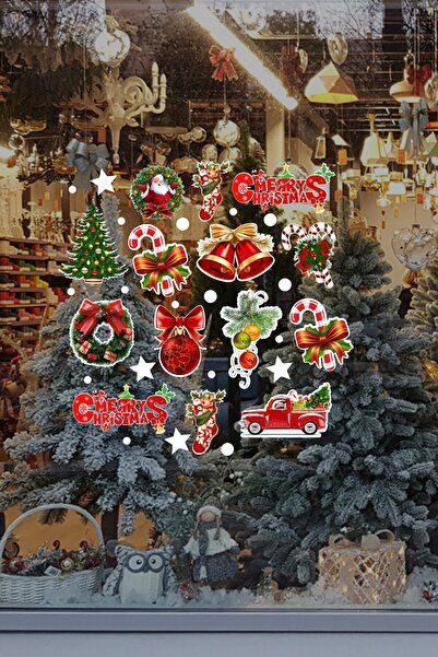 New Jargon Yeni Yıla Özel Renkli Farklı Farklı Yılbaşı Süslemeleri Yılbaşı Yeni Yıl Stickerları