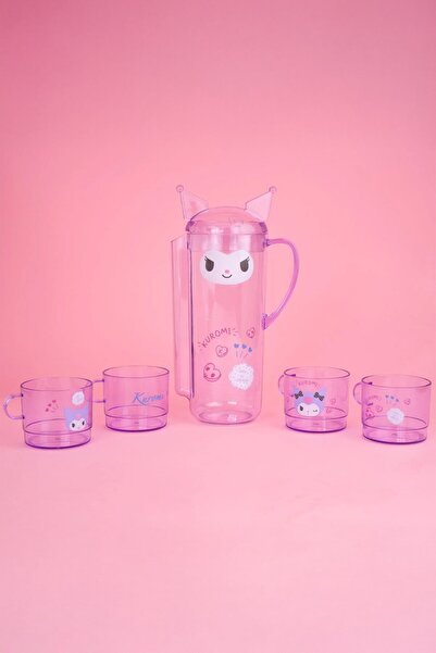 Miniso Sanrio Lisanslı Sürahi ve İstiflenebilir Bardak Seti (1400mL)