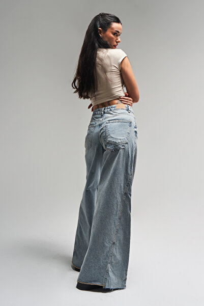 it's basic Жіночі снігові штани кольору 4S5-32 Супер Палаццо Фіт 100% бавовна денім джинс