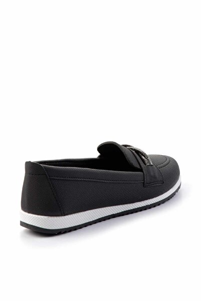 Bambi Siyah Kadın Loafer Ayakkabı K01621111109