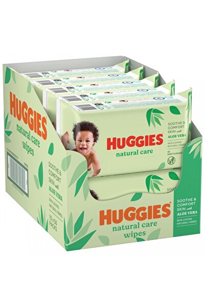 Huggies Prosop umed Natural Care pentru nou-născuți, 10x56 cearșafuri