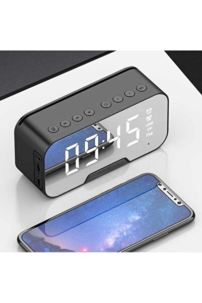 DeftHike Dijital Masa Saati Bluetooth Hoparlör Fm Radyo Derece Alarm Özellikl...