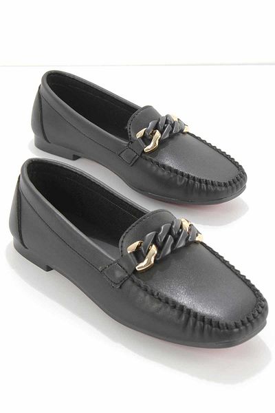 Bambi Schwarz Damen Loafer Schuhe K 01542166509