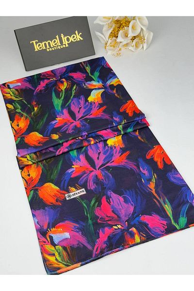 Siyane Patterned Cotton Fabric Shawl 75X190 cm