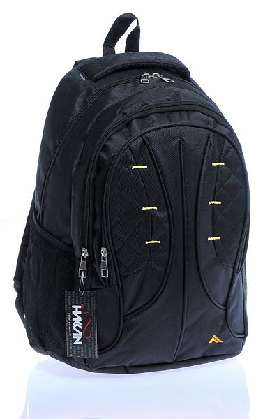 By Hakan PL-507 Unisex Μαύρο-Κίτρινο σακίδιο πλάτης