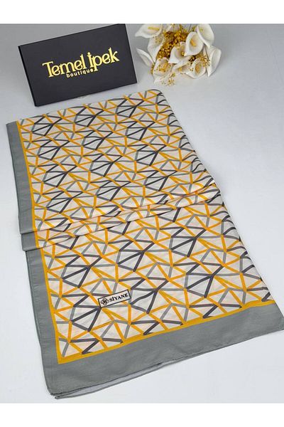 Siyane Σάλι από βαμβακερό ύφασμα με σχέδιο 75x190 cm