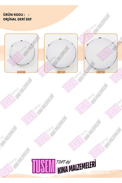 tusem toptan kına malzemeleri Leather Def, Bridal Tambourine 32 Cm, Wedding Henna Bridesmaid Bride Def with Bell, Empty Def (Talba - Erbane)