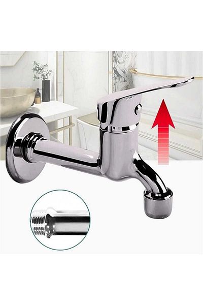 YAPI KALİTE Open Close Mix Washbasin Faucet WC Washbasin Long Faucet