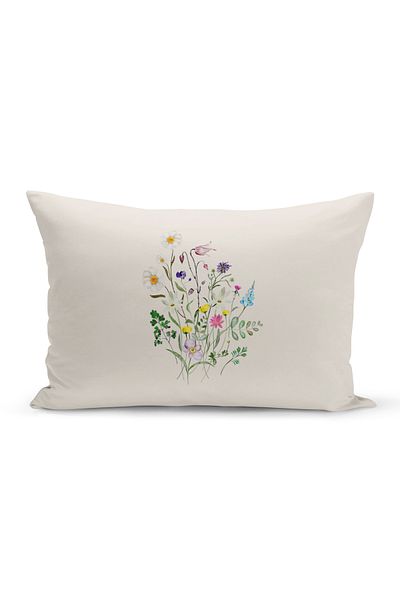 Bertille Home Flower Spring Series Κάλυμμα μαξιλαριού με ψηφιακή εκτύπωση διπλής όψης (Άνοιξη)