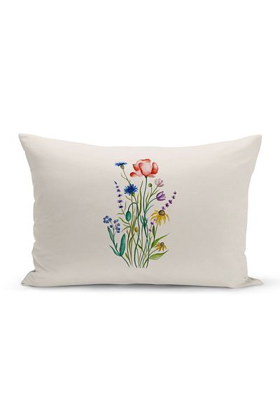 Bertille Home Flower Spring Series Κάλυμμα μαξιλαριού με ψηφιακή εκτύπωση διπλής όψης (Άνοιξη)