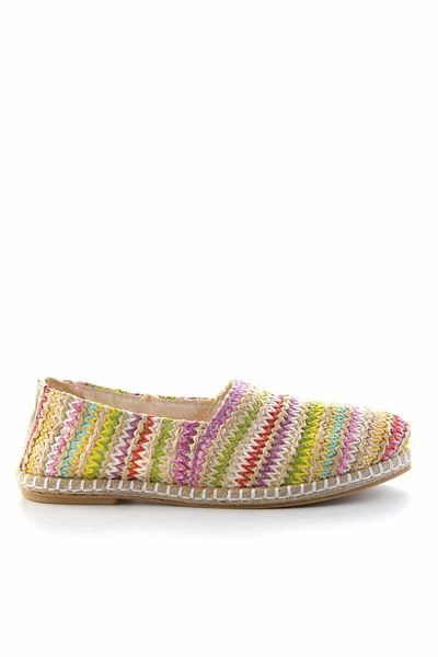 Bambi Grüne mehrfarbige Damen-Espadrille K 01534100028