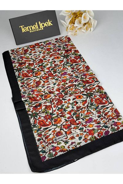 Siyane Σάλι από βαμβακερό ύφασμα με σχέδιο 75x190 cm