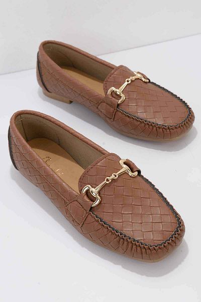Bambi Tan Γυναικεία Loafer Παπούτσια Κ 01542030710