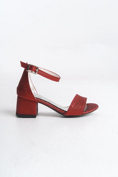 Pabrik Red Girl's Heeled Shoes, Girl's Evening Dress Shoes