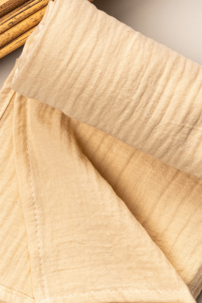 Mai Perla 4 Layer Muslin Organic Cotton 90X90 Natural Baby Kids Blanket