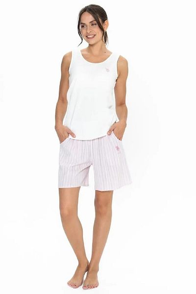 U.S. Polo Assn. 20021 Striped Thick Strap Sports Shorts Set