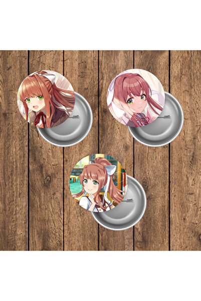 mertfigur Doki Doki Literature Club DDLC Buton Rozet Seti (44mm)